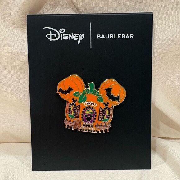 Baublebar Exclusive Disney Mickey Mouse Haunted House Collectible Enamel Pin NWT - Picture 3 of 4